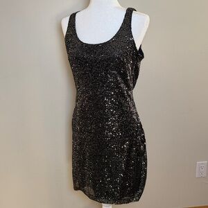 Jennifer Lopez Women’s Black Sequin Dress 6